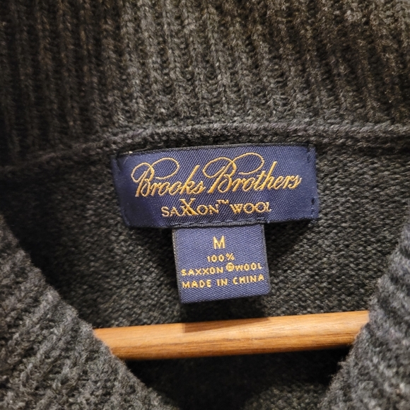 Brooks Brothers Argyle Saxxon Wool Sweaters - Picture 6 of 10